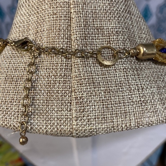 Necklace glass beaded multi strand adjustable necklace‎ 26” long - Picture 4 of 5